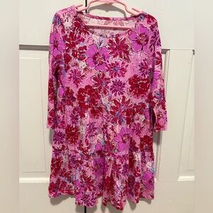 Girl’s Lilly Pulitzer Red & Pink Floral Dress